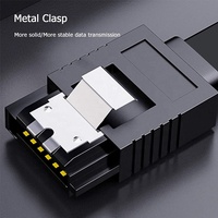 Cable de Extensión de Alimentación SATA III 3.0 de Alta Velocidad de 5 Gbps y 8 Pines para Disco Duro HDD SSD