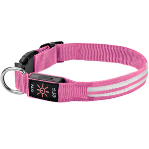 Coleira Tática Personalizada de Alta Qualidade e Durabilidade para Cães, Ajustável com Luz <span class=keywords><strong>LED</strong></span> Refletiva Recarregável para Noite - Product Image 5