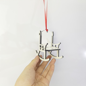 White Plain MDF Blank Sublimation <strong>Memorial</strong> <strong>Bench</strong> With Custom logo Size Ornaments - Product Image 3