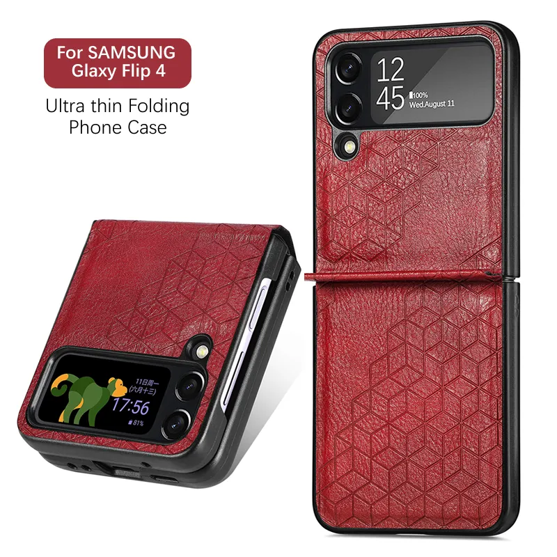 Ốp Lưng Điện Thoại Galaxy Z Flip 4 Flip4 Thiết Kế Hình Khối Chống Sốc Chống Rơi Cho Điện Thoại Di Động Samsung Galaxy
