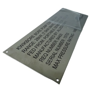 Hot giá tùy chỉnh laser cắt thép không gỉ mảng bám Tên dấu hiệu nhôm kim loại nhãn dán nhãn - Product Image 2