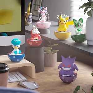 2026 Authentique Poké Ball Tumbler <span class=keywords><strong>Figurine</strong></span> Pikachu <span class=keywords><strong>Gengar</strong></span> Collection Boîte de Présentation Base Lestée - Product Image 5