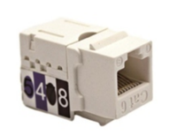 Module réseau RJ45 Cat6 UTP Keystone Jack 90 degrés 110 Punch Down IDC T568A/B pour panneau de brassage et plaque murale