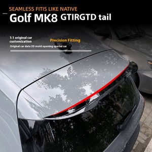 Alerón Trasero Fijo de Techo Alto ABS para Golf 8 MK8 R GTD, Modificación de Alerón de Coche de Una Sola Pieza YC-GOLF-458, Modificación de Alerón Trasero de Techo Golf - Product Image 4