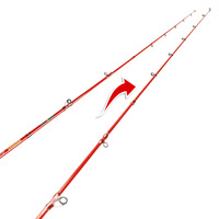 Canne à pêche WildTrek Light Jigging 1,68/1,8/1,98 m en carbone haute performance, 2 brins, action rapide, spinning/casting, pour la pêche à la carpe en eau salée depuis le bateau