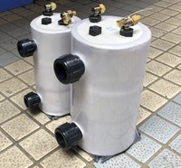 Refroidisseur d'aquarium pour fruits de mer, évaporateur à tube en titane, échangeur de chaleur tout en titane 3HP