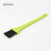 Brosse de nettoyage de clavier PC verte avec poils en nylon antistatiques pour PCB, avec trou de suspension