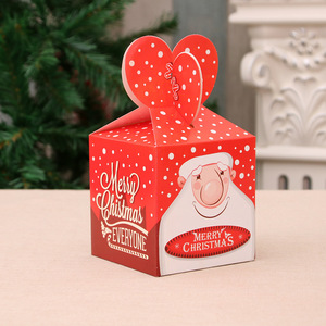 Nueva caja plegable de Navidad con diseño de manzana, caja de embalaje de dibujos animados para Nochebuena, caja de papel, caja de dulces, caja de regalo - Product Image 4