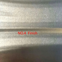 Tôle d'acier inoxydable brossée finition n°4 |   Fil court de qualité supérieure pour la décoration intérieure