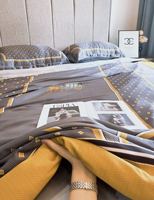 Ensemble de literie 100% soie de mûrier, 4 pièces, housse de couette en soie pure, ensemble de draps avec 2 taies d'oreiller, ensemble de linge de lit taille King Queen
