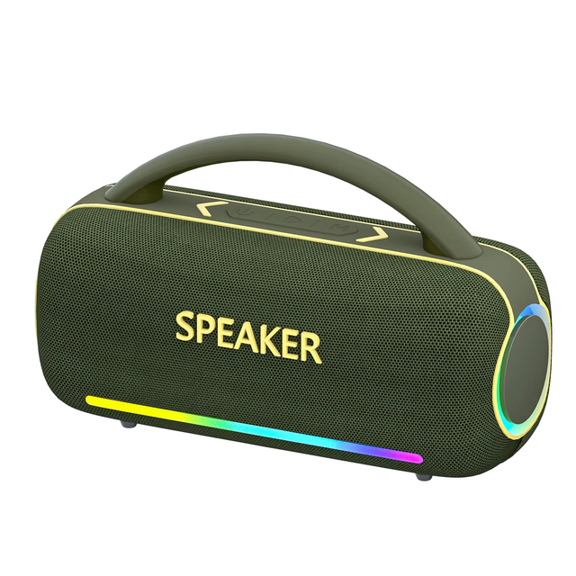 New Handle  Portable Powerful 30W T5 Boombox  Speaker Outdoor Speaker Mini Speaker with Flashing Lighting
