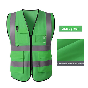 लोगो कस्टम वर्क इंजीनियर बनियान चिंतनशील सुरक्षा कपड़े जैकेट औद्योगिक निर्माण उच्च दृश्यमान सुरक्षा बनियान - Product Image 1