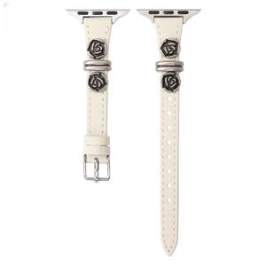 Bracelet Iwatch S10 pour femmes, adapté à <span class=keywords><strong>Applewatch</strong></span> Apple Watch 98 Generation 76SE5, bracelet en cuir camélia 38/40/41/42/44/45mm49mm - Product Image 2