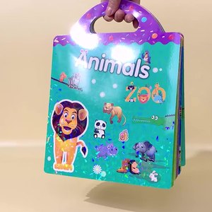 Livre d'autocollants pour enfants, Éveil éducatif et développement de la concentration, Livre d'autocollants réutilisables sur les animaux, les dinosaures et les scènes marines - Product Image 3