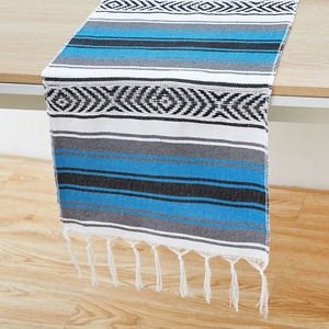 Mantel Tejido Personalizable OEM/ODM con Estampado Geométrico Moderno Mexicano, Cuadrado, Resistente al Aceite, de Poliéster/Algodón, Suave, Arcoíris, <span class=keywords><strong>para</strong></span> el Hogar - Product Image 6