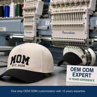 Casquette de baseball noire OEM ODM en coton à 6 panneaux avec broderie 3D MOM DAD, style universitaire, petite quantité minimale de commande, BSCI, Barudan, DDP, expédition rapide