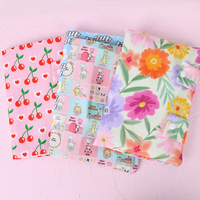 Housse de Kindle en Coton Floral Personnalisée, Étui de Livre en Tissu, Pochette de Rangement pour Kindle, Housse de Carnet de Voyage, Trousse à Crayons