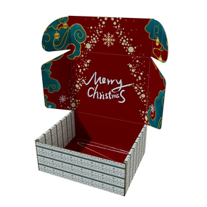 กล่องกระดาษลูกฟูกแบบย่อยสลายได้กล่องของขวัญคริสต์มาสบรรจุภัณฑ์แบบกำหนดเองได้ - Product Image 4