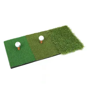 Opvouwbare Kunstgras Professionele Golf Mat Draagbare Drie-In-een Multifunctionele Golf Raken Mat Met Golf accessoires