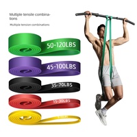 Banda de Resistencia para Fitness, Cuerda de Entrenamiento de Fuerza para Hombre, Bucle Grueso, Entrenador de Dominadas para el Hogar, Yoga, Culturismo, TPE Ecológico y Duradero