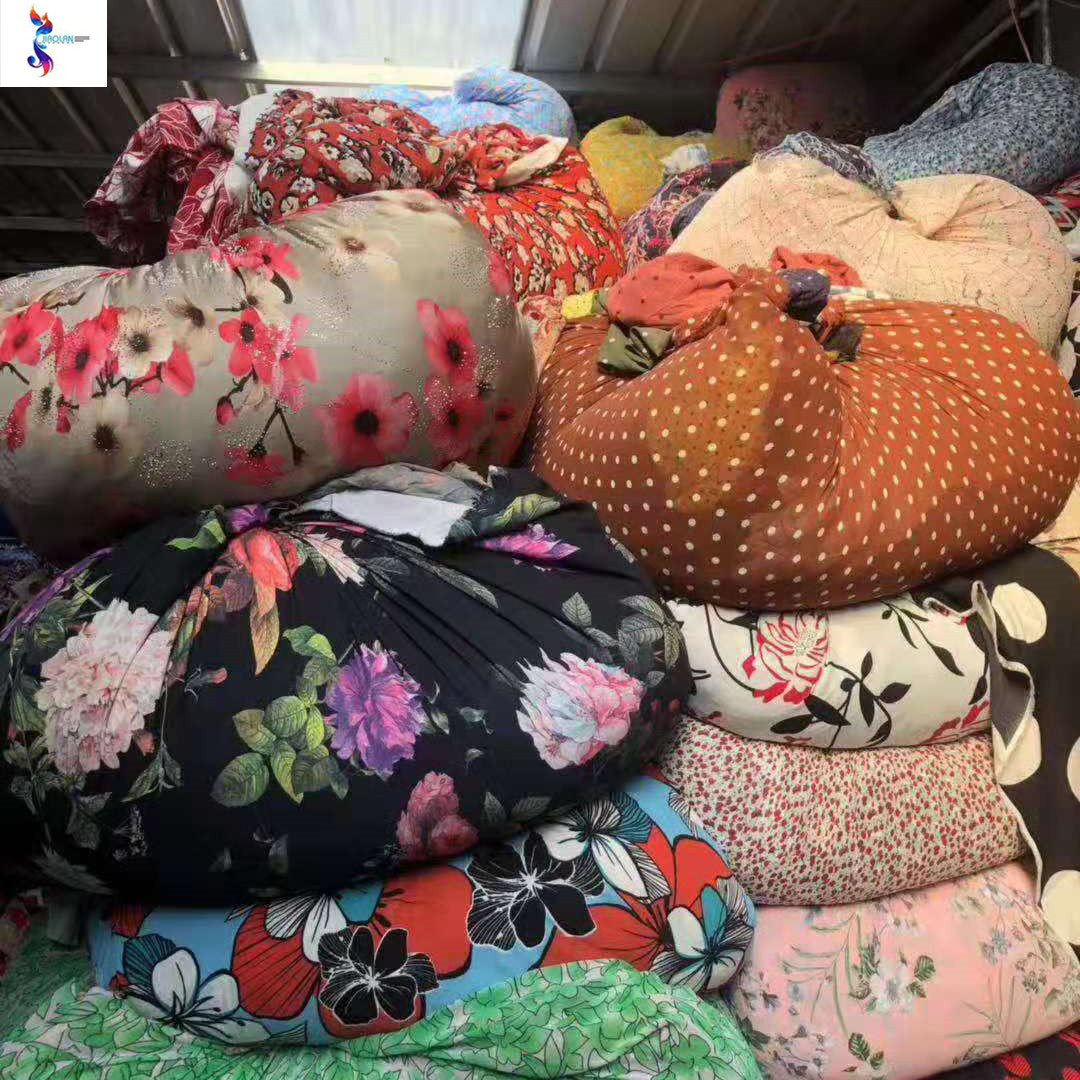 Шифоновая ткань с принтом Shaoxing для платья оптом