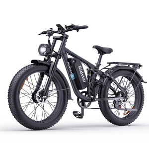 Bicicleta Eléctrica Ridstar de 48V 23Ah y 26 Pulgadas con Neumáticos Anchos, Motor Dual, para Montaña y Terreno Difícil, para Adultos, Modelo Q20, Personalizable, Disponible en Almacenes de EE. UU. y la UE - Product Image 1