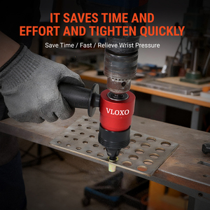 VLOXO Portable Handheld Rivet Nut Gun Automatic Female Gun Head Cordless Riveting Power Drill Tool <b>Kit</b> LMQ01 Rivet Nut Gun Elect - Product Image 5