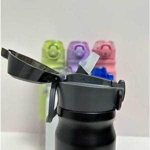 stainless steel water bottle with straw water bottle leak proof sipper lid <b>condensation</b> free, stainless steel double wall - Product Image 2