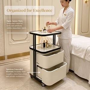 Hot Sale Multi-Function Salon <b>Trolley</b> Special Tool Storage Cabinet Barber Shops Luxury Hair Salon Cart - Product Image 2