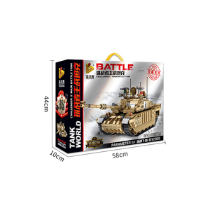 Panlos-Juego <span class=keywords><strong>de</strong></span> bloques <span class=keywords><strong>de</strong></span> construcción <span class=keywords><strong>de</strong></span> tanque militar para niños y adultos, juguete <span class=keywords><strong>de</strong></span> construcción con ladrillos, serie militar, gran oferta - Product Image 2