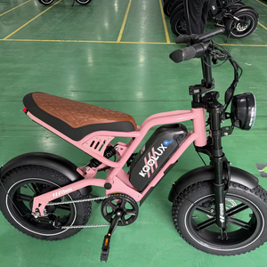 EU Warehouse KOOLUX Ebike X9 MINI Dropshipping 16 Inch Full Suspension Mini Fat Tire Electric <b>Bike</b> for female and <b>teenager</b> - Product Image 2