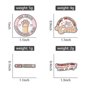 دبابيس معدنية مطلية بالمينا لنادي تقدير القطط مع اقتباسات مضحكة، شارات يُثبت على الياقة، هدايا مجوهرات لمحبي القطط - Product Image 6