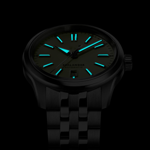 Montre automatique Miyota 9015, cadran vert sauge, date à 6 heures, bracelet en acier inoxydable, logo personnalisé, fabricants de montres OEM ODM - Product Image 3