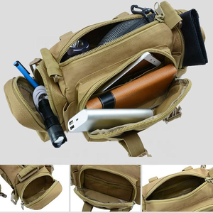 Riñonera Multifuncional de Segunda Generación para Hombre, Estilo Táctico, para Ciclismo al Aire Libre, con Bolsillo para Teléfono, Cierre de Cremallera - Product Image 5