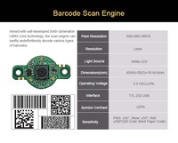 Módulo de Escáner de Código de Barras USB CMOS 2D Rakinda LV5300 Mini con Escaneo de Códigos QR