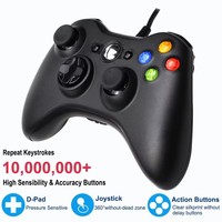 Mando de Juego USB con Cable para PC X360, Gatillos Sensibles a la Vibración Doble, 360 °   Joystick para Simulador de Arcade, Juegos en Línea para un Jugador