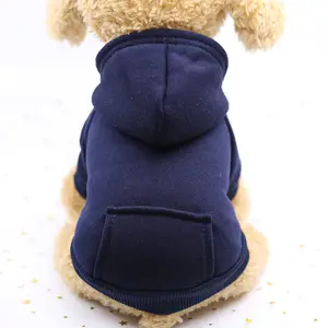 Wholesale Cheap pet accessories Multicolor Soft Fleece Warm Pet Clothe Custom Hoodie Blank Dog Clothes
