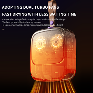 Sèche-<span class=keywords><strong>linge</strong></span> portable, mini sèche-<span class=keywords><strong>linge</strong></span> compact pour appartement, camping-car, voyage, <span class=keywords><strong>petit</strong></span>, silencieux, séchage rapide, avec minuterie réglable - Product Image 5