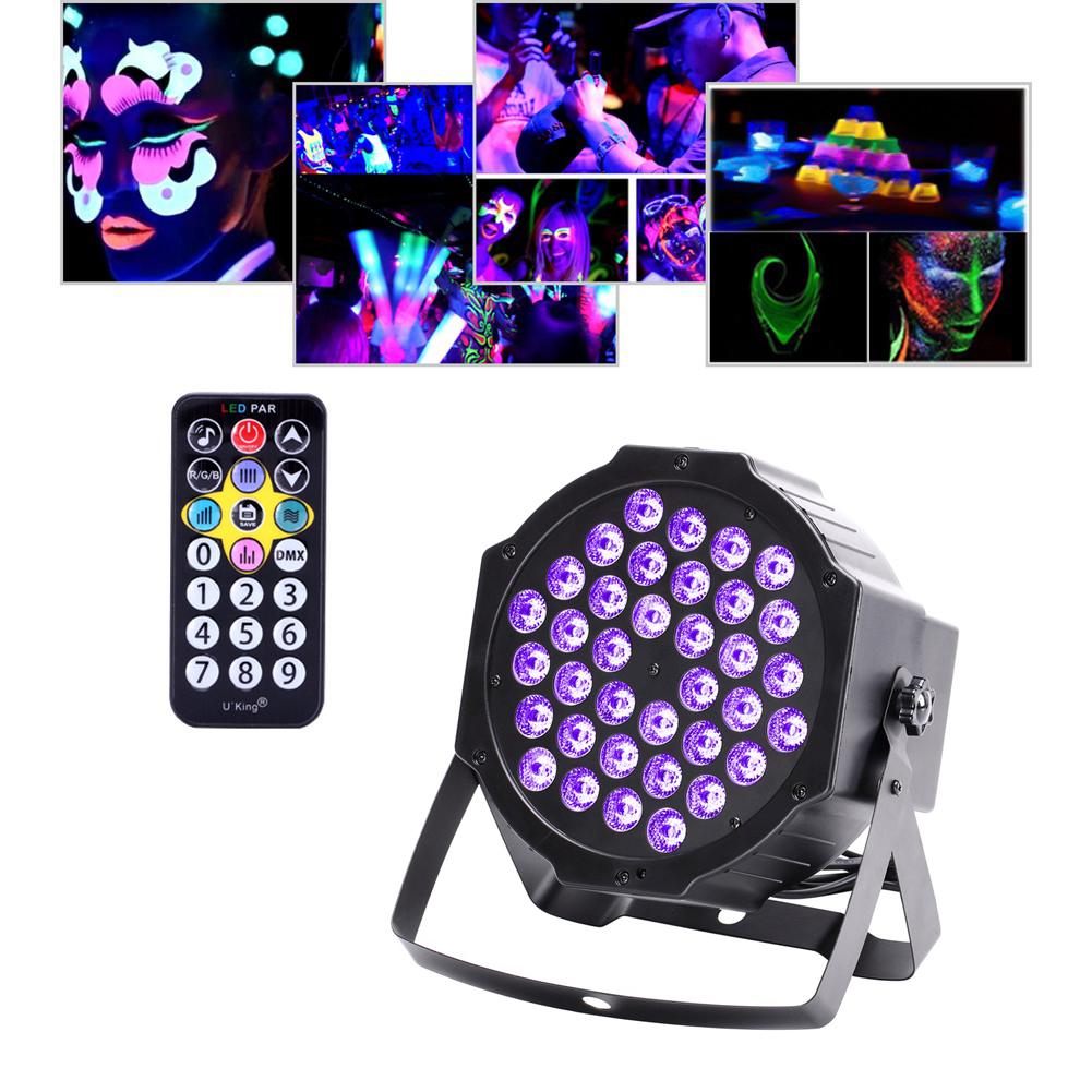 【値下げ可能】LED PAR U'King 3点セット Amazon.com: U`King Stage Lights 10 Packs 36LED RGB LED Par