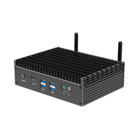 Gran oferta DDR4 M.2 I5 I7 procesador 12V 5A bolsillo sin ventilador Mini PC Dual RJ45 LAN Industrial Barebone Micro ordenador