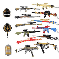 Porte-clés Bijou Arme de Défense Personnelle Modèle Pistolet 3D en Métal, Pendentif pour Sac et Clés de Voiture, Cadeau pour Enfants et Hommes