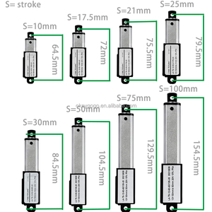 Atuador Linear Elétrico Inteligente Mini OEM 6V/12V/24V 10MM com <span class=keywords><strong>Motor</strong></span> <span class=keywords><strong>DC</strong></span> e Feedback de Posição Personalizado - Product Image 6