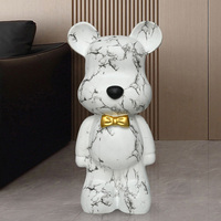 Grand Chien Ornement Maison Salon Décor Ours Sol Décoration Statue Maison Bureau Accessoires Géant 70cm Ours Sculpture