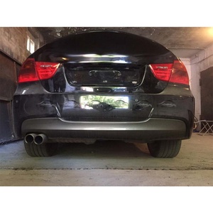 ชุดแต่งคาร์บอนแบล็คแบบ 3 มิติ รุ่นใหม่ สำหรับกันชนหลัง พร้อมครีบคาร์บอนไฟเบอร์ สปอยเลอร์ดิฟฟิวเซอร์ สำหรับ E90 M Tech - Product Image 1