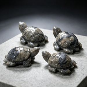 Wholesale Natural Crystal Crafts Polished Fluorescent Agate Tortoise <strong>Sea</strong> Turtle for Spiritual Healing Stone Home Decor - Product Image 1