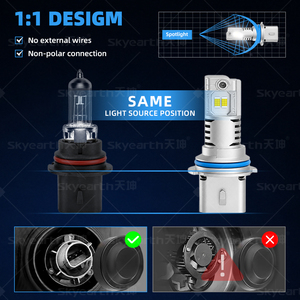 Faros LED L1 9004 9007 para camión, bombilla de 35W, tubo de cobre para refrigeración, Plug and Play, controlador estable, exportación del proveedor - Product Image 6