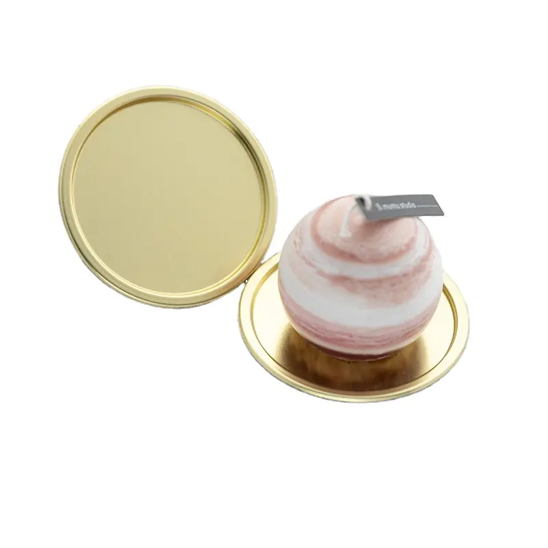 High Temperature Aromatherapy Candle Holder Home Ornaments Bare Wax Base Factory Wholesale Metal Tray