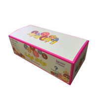 Boîtes pliantes en carton avec rabat, en papier couché C1S de qualité alimentaire, pour l'emballage de beignets, de pâtisseries et de desserts