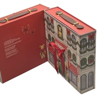 Boîte de rangement créative personnalisée en vrac, design à double porte magnétique, recyclable, boîte d'emballage de mode avec insert, ruban pour les amoureux