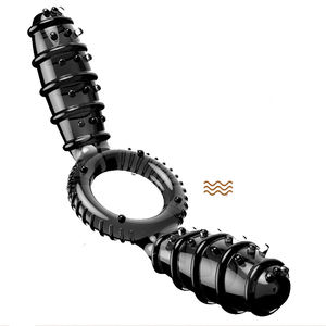 <span class=keywords><strong>Double</strong></span> <span class=keywords><strong>Heads</strong></span> Vibrator Delay Ejaculation Clit Stimulator <span class=keywords><strong>Cock</strong></span> Penis <span class=keywords><strong>Ring</strong></span> Erection Sex Toy für Men Couples - Product Image 1